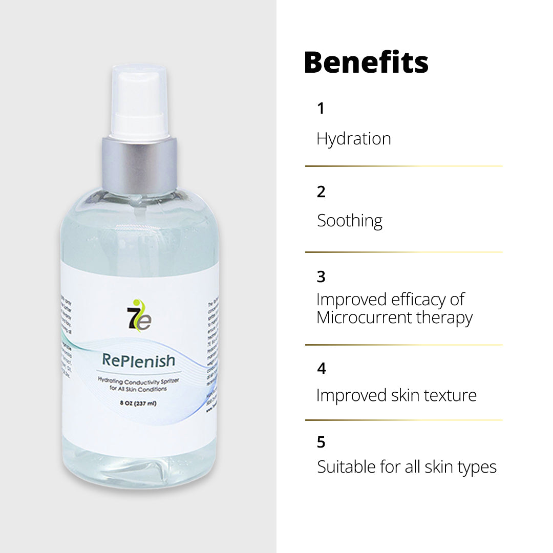 Replenish Hydrating Conducting Spritzer Spray Gel - 8 oz | 7e Wellness