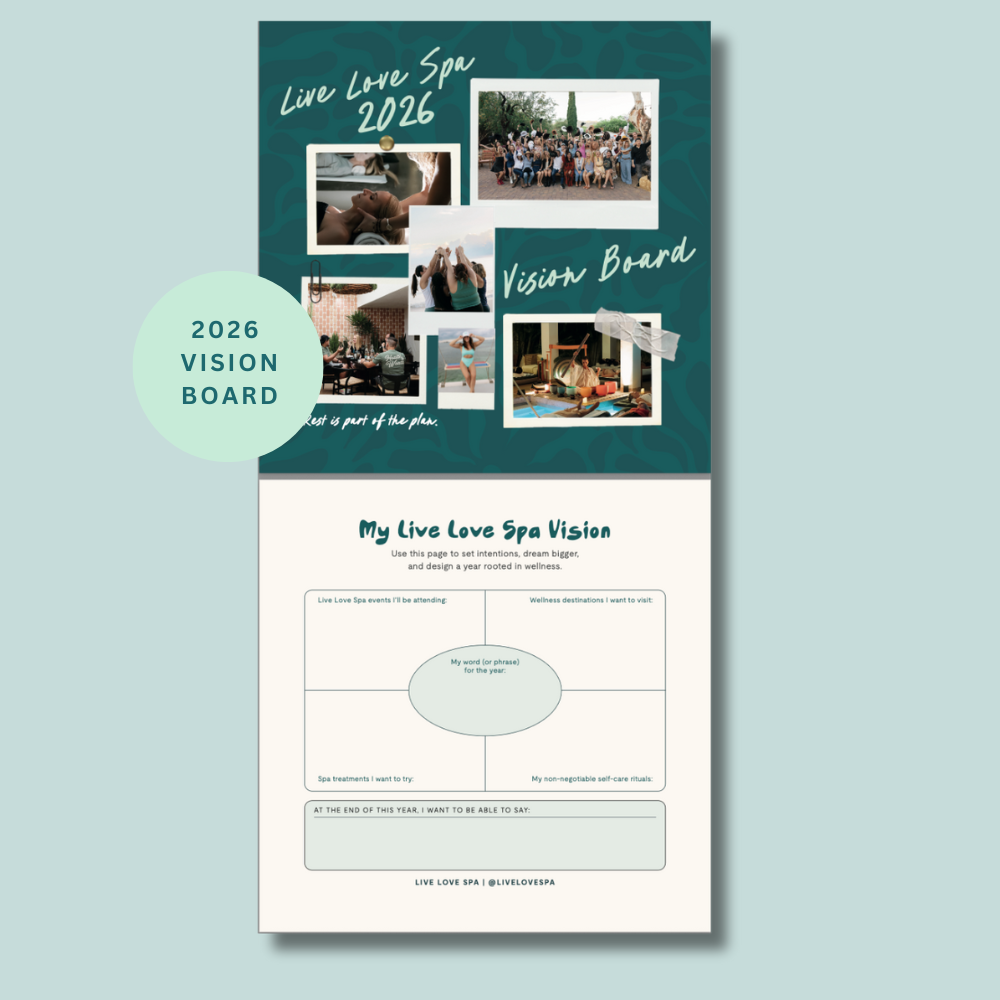 2026 Wellness Wall Calendar | Live Love Spa