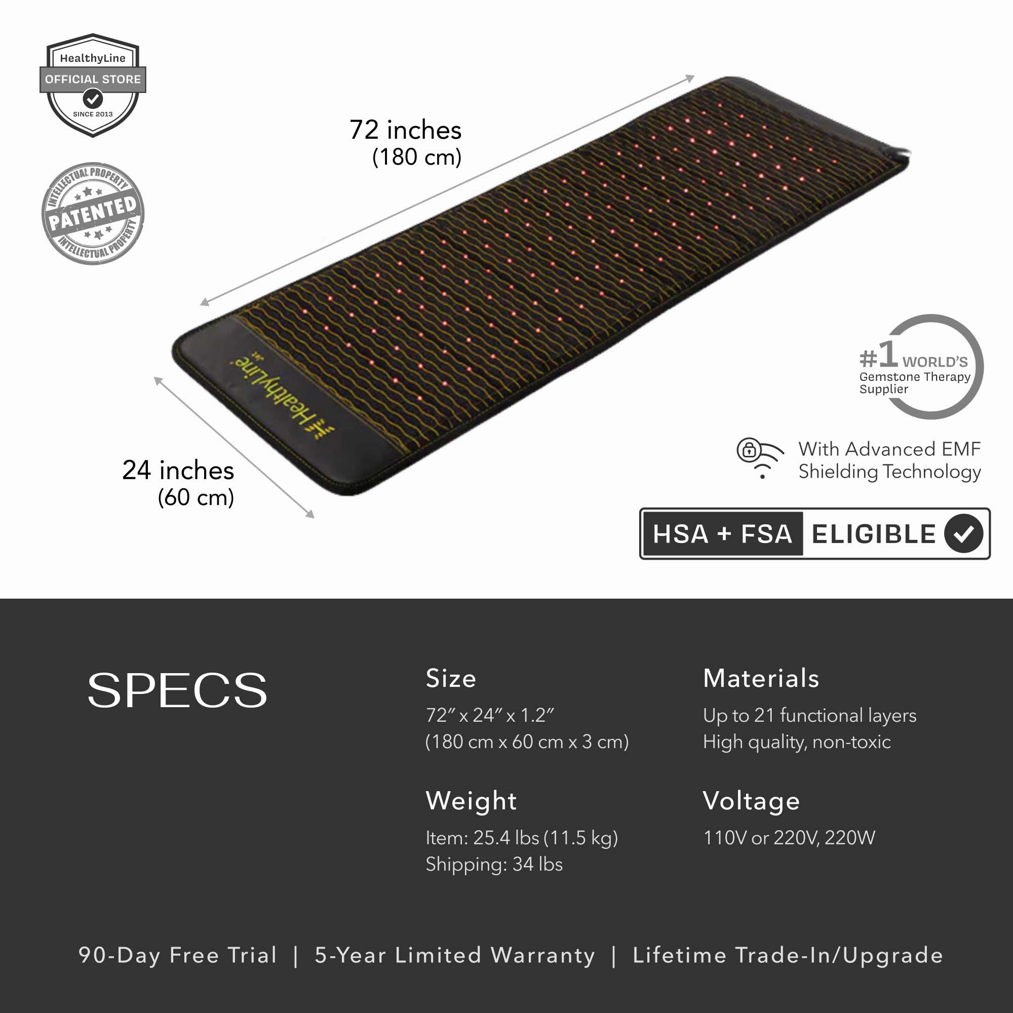 Jet Series - PEMF Far Infrared Heating Mats | HealthyLine