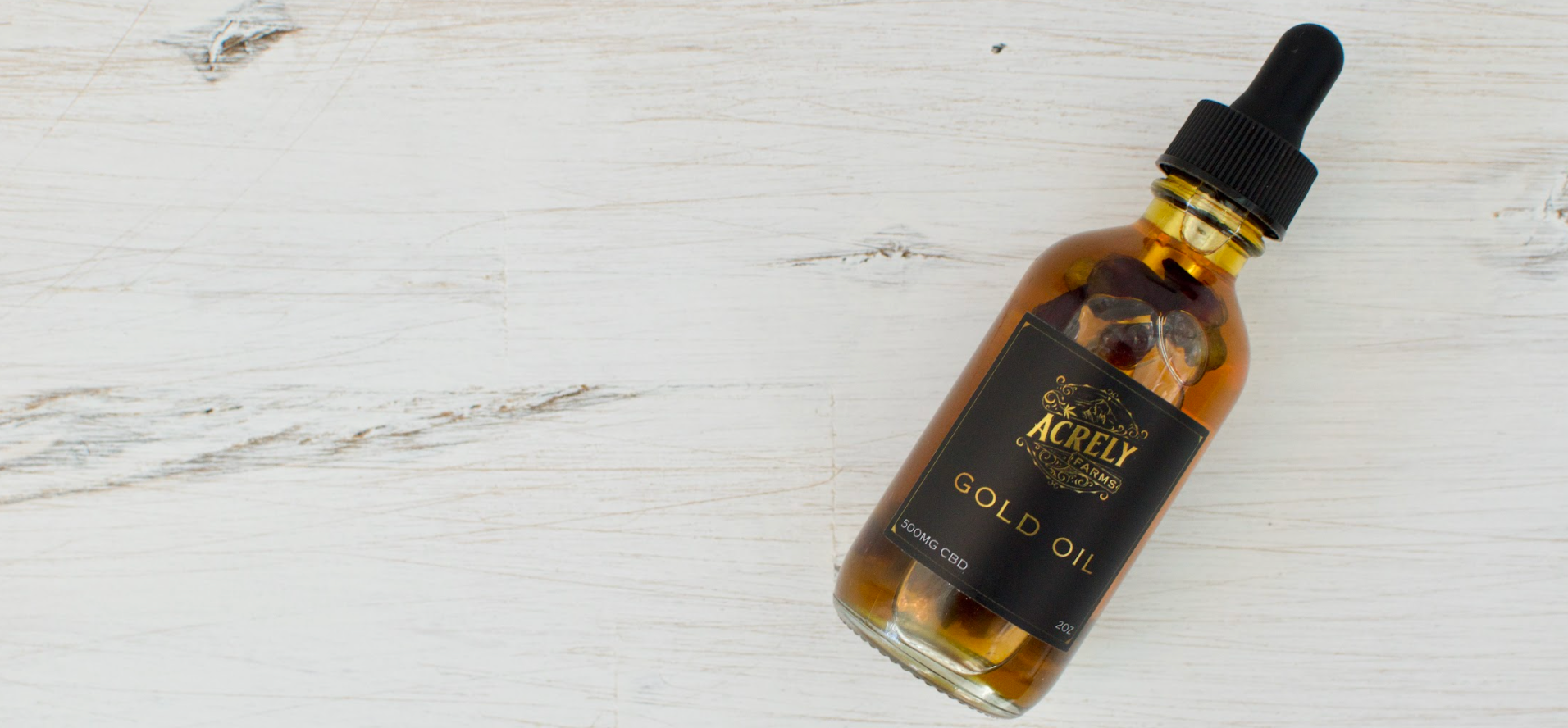 Gold CBD Body Oil | Acrely Farms