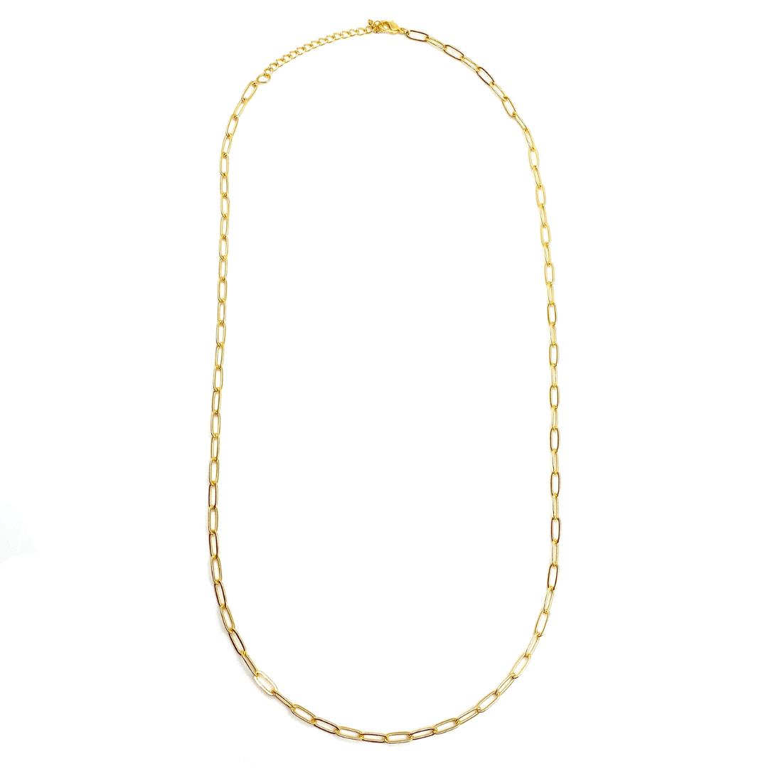 Swing Paperclip Necklace - gold tone | Purpose Jewelry
