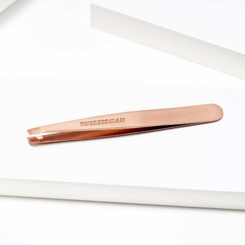 Rose Gold Slant Tweezer | Tweezerman