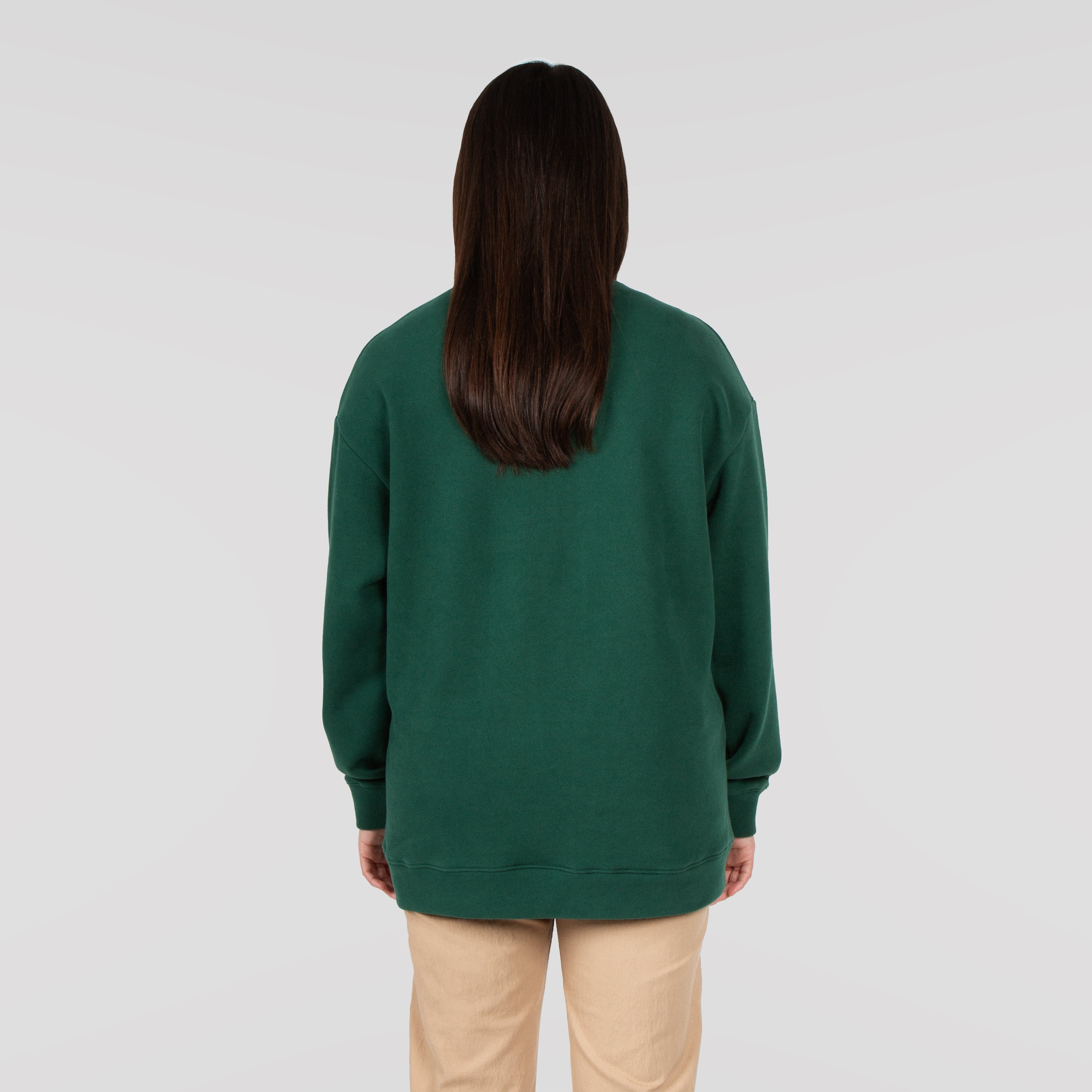 Cozy Cotton Sweatshirt in Forest Green