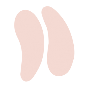 Pair of soft pink Hydrating Reusable Under Eye Patches | Dreambox Beauty designed for gentle skincare and hydration under the eyes, promoting wellness and skin recovery.
