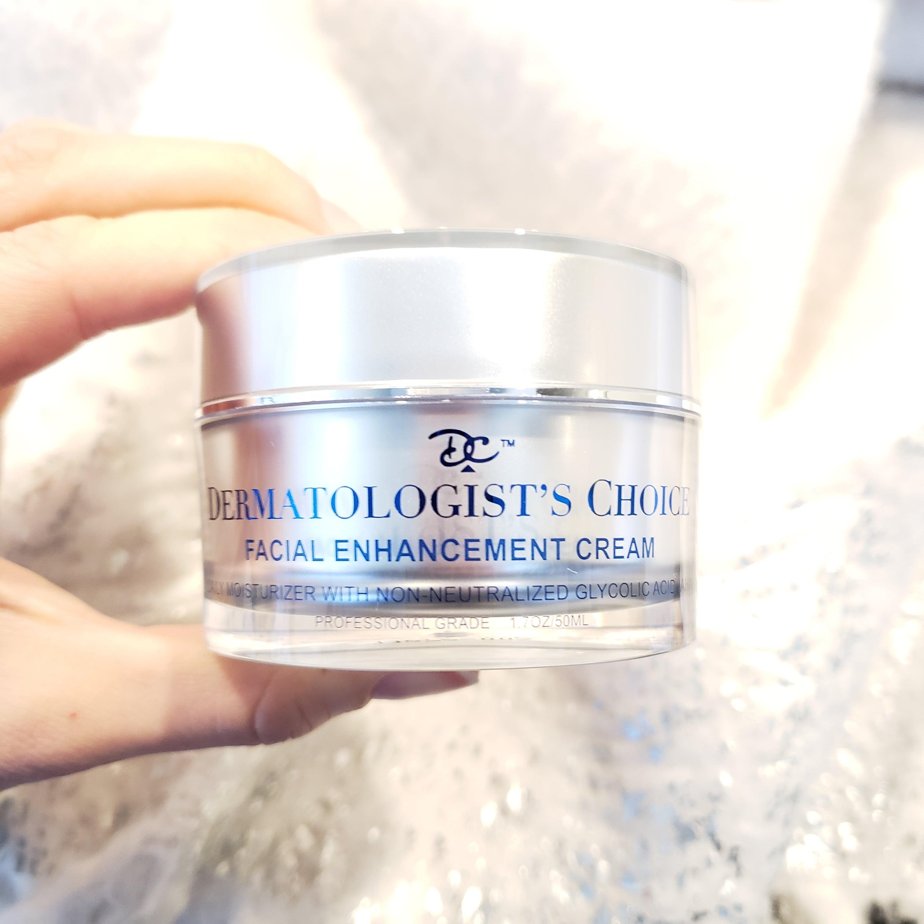 Facial Enhancement Cream Mild Glycolic Daily Moisturizer | Dermatologist's Choice