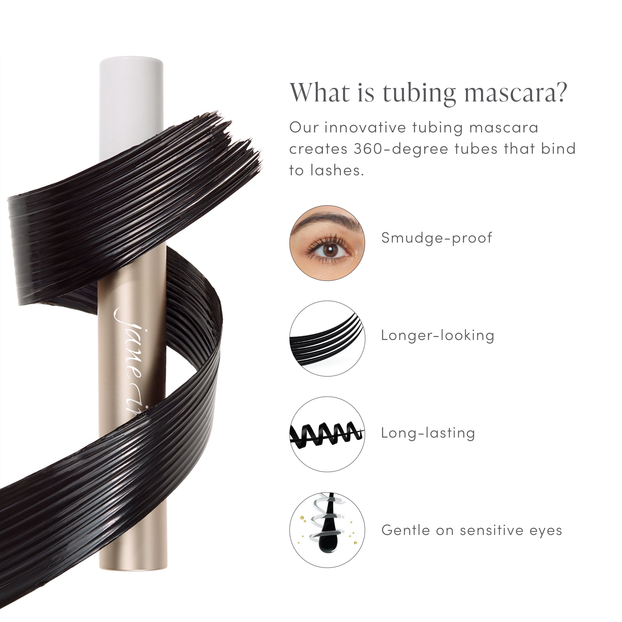 Lash Fixation Length & Definition Tubing Mascara | Jane Iredale