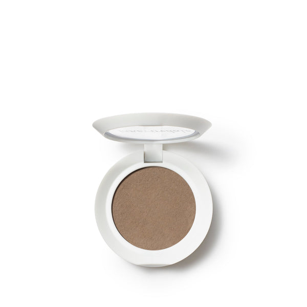PureBrow Brow Powder | Jane Iredale in a light ash blonde shade, housed in a sleek white compact, designed to enhance and define eyebrows naturally.