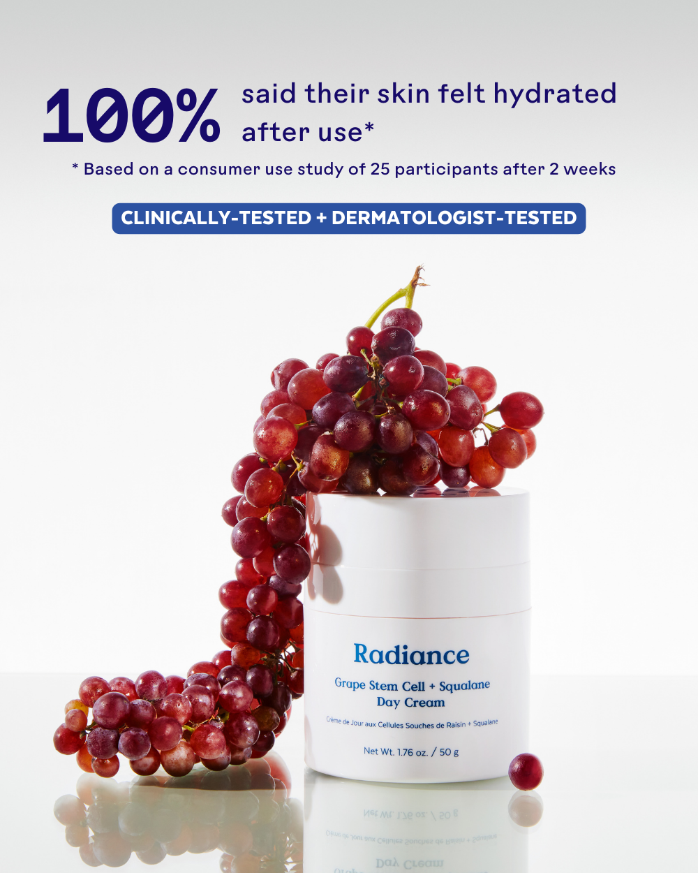 Radiance Grape Stem Cell + Squalane Ultra-Hydrating Cream | Three Ships