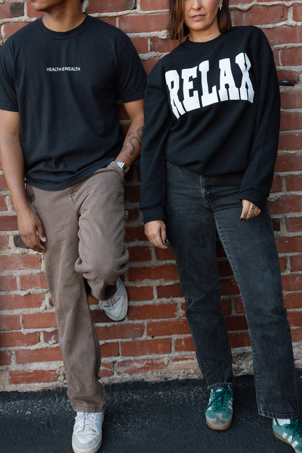 RELAX Collegiate Crew Neck Sweatshirt | Lucky Owl