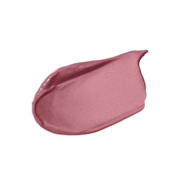 Swatch of a smooth, dusty rose lip stain texture showcasing the rich pigment and creamy finish of Beyond Matte® Lip Stain | Jane Iredale.