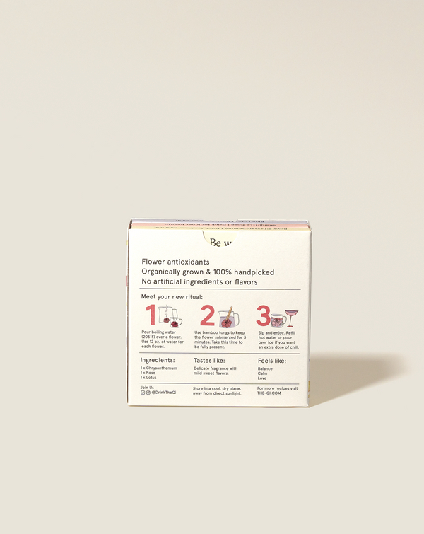 3-Flower Tea Sampler Box | The Qi