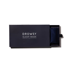 Silk Sleep Mask - Midnight Blue | Drowsy