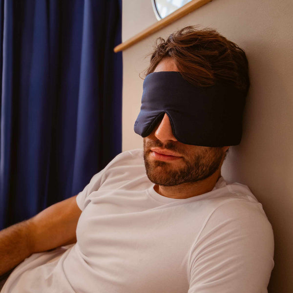 Silk Sleep Mask - Midnight Blue | Drowsy