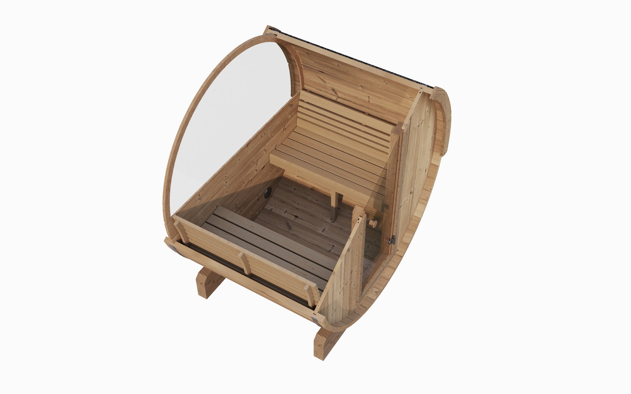 E6W Barrel Sauna - 3 Person | Western Sol