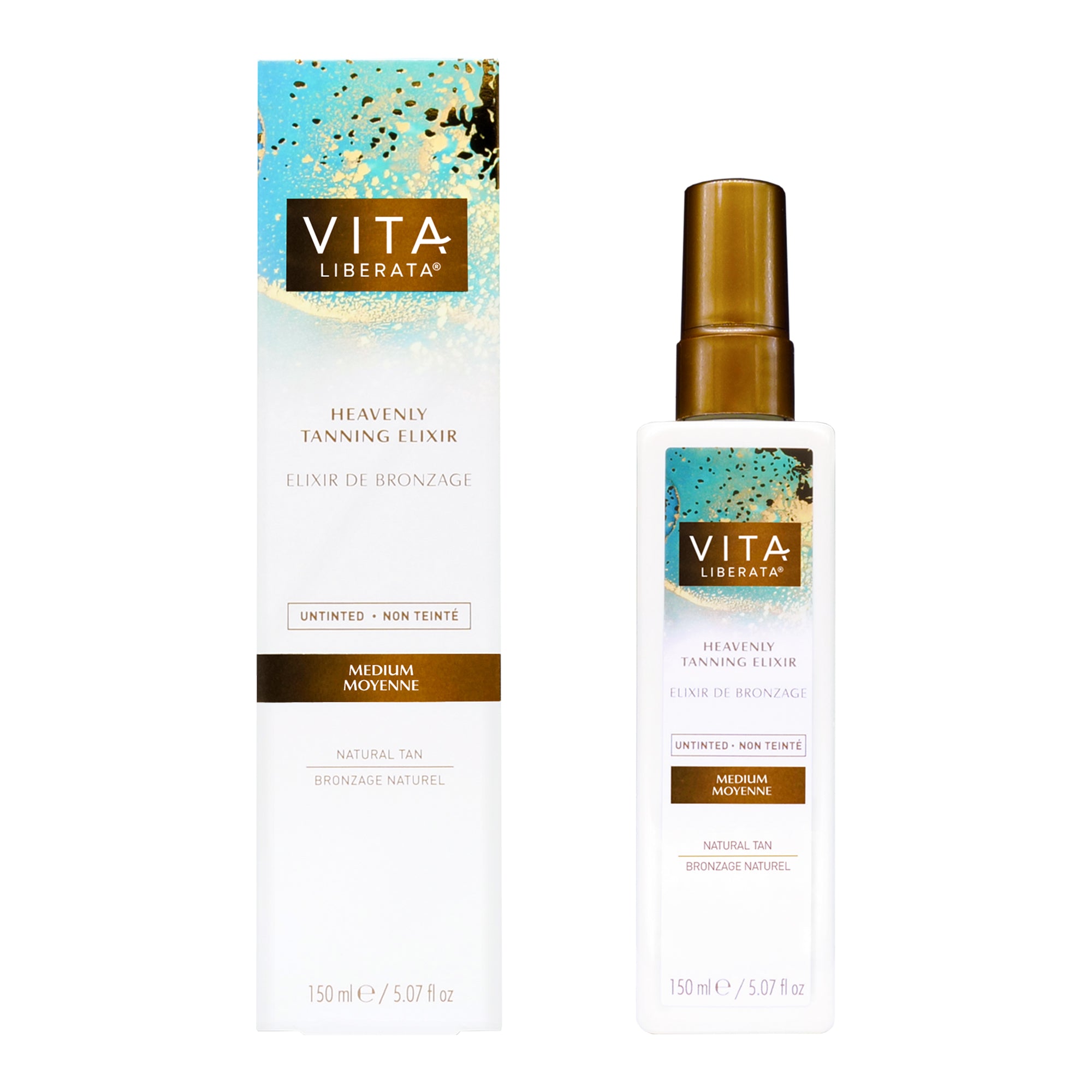 Untinted Heavenly Tanning Elixir Medium 150mL | Vita Liberata