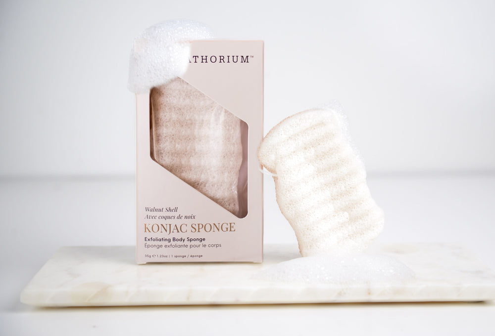 Konjac Walnut Exfoliating Body Sponge | Bathorium