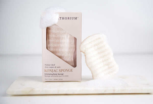 Konjac Walnut Exfoliating Body Sponge | Bathorium