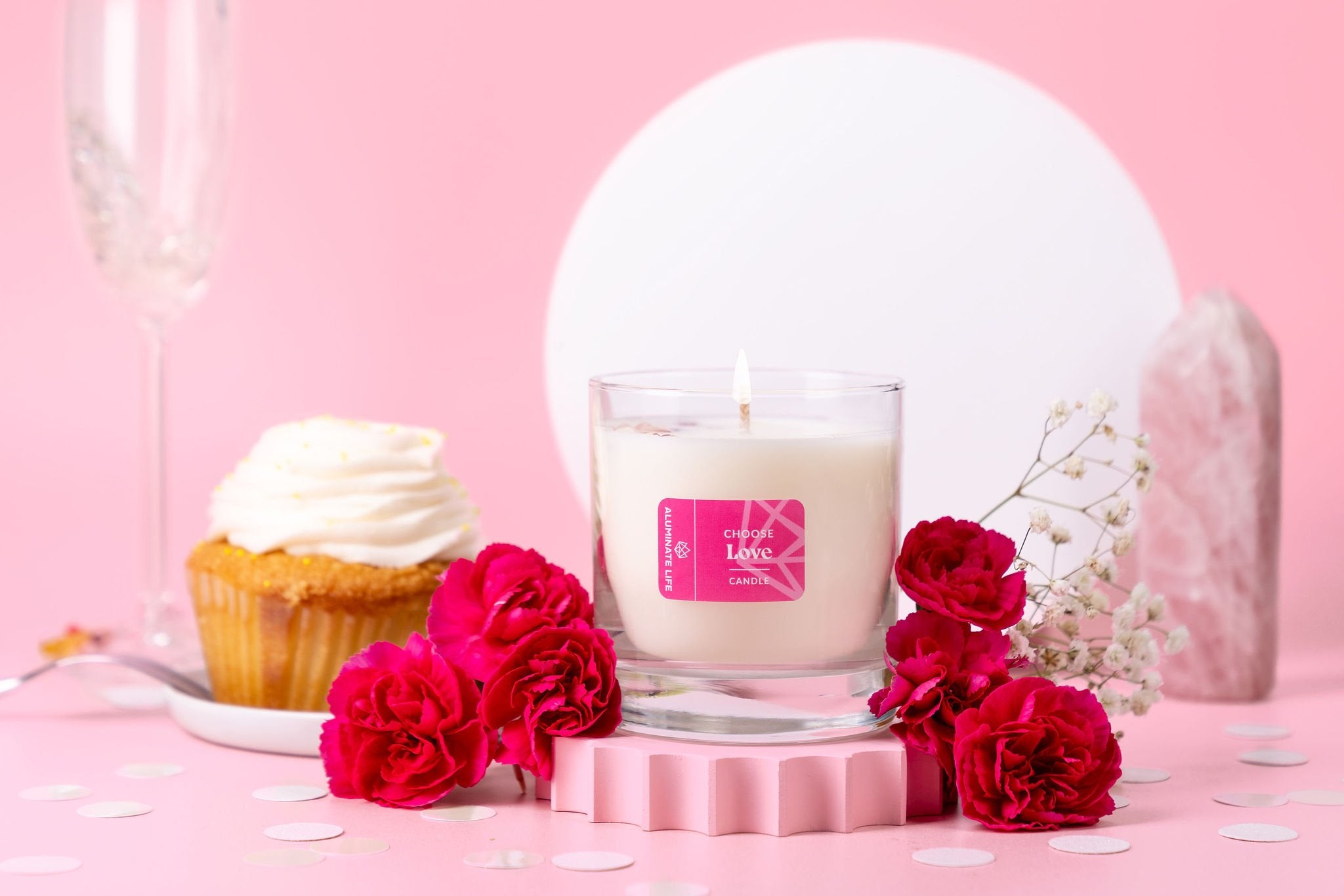 I Choose Love Candle | Aluminate Life