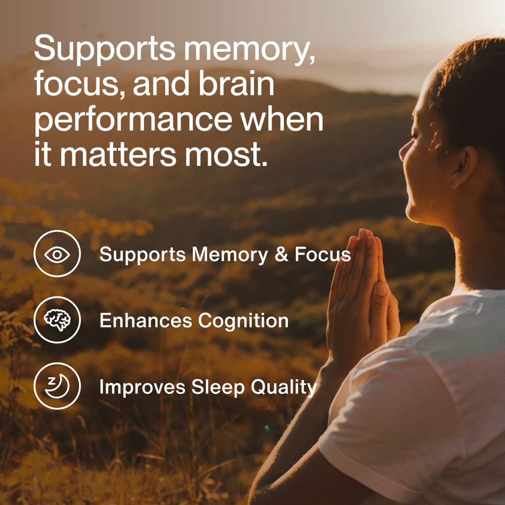 Black bottle of Magnesium L-Threonate dietary supplement with white label featuring brand name Momentous, benefits for cognitive performance and sleep support, containing 90 capsules.