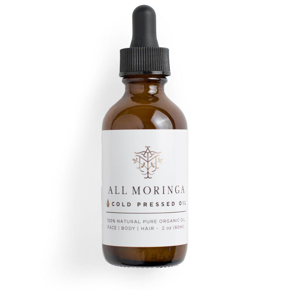 Premium Pure 100% All Natural Organic Moringa Oleifera Cold Press Seed Oil (Ben oil) for Face, Body, and Hair | All Moringa