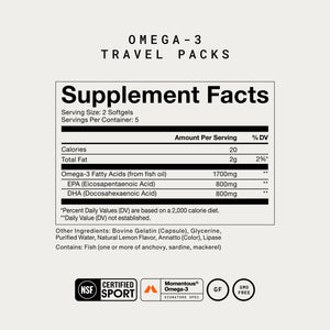 Omega-3 Travel Packs