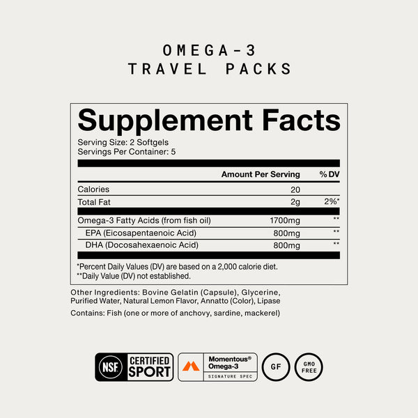 Omega-3 Travel Packs