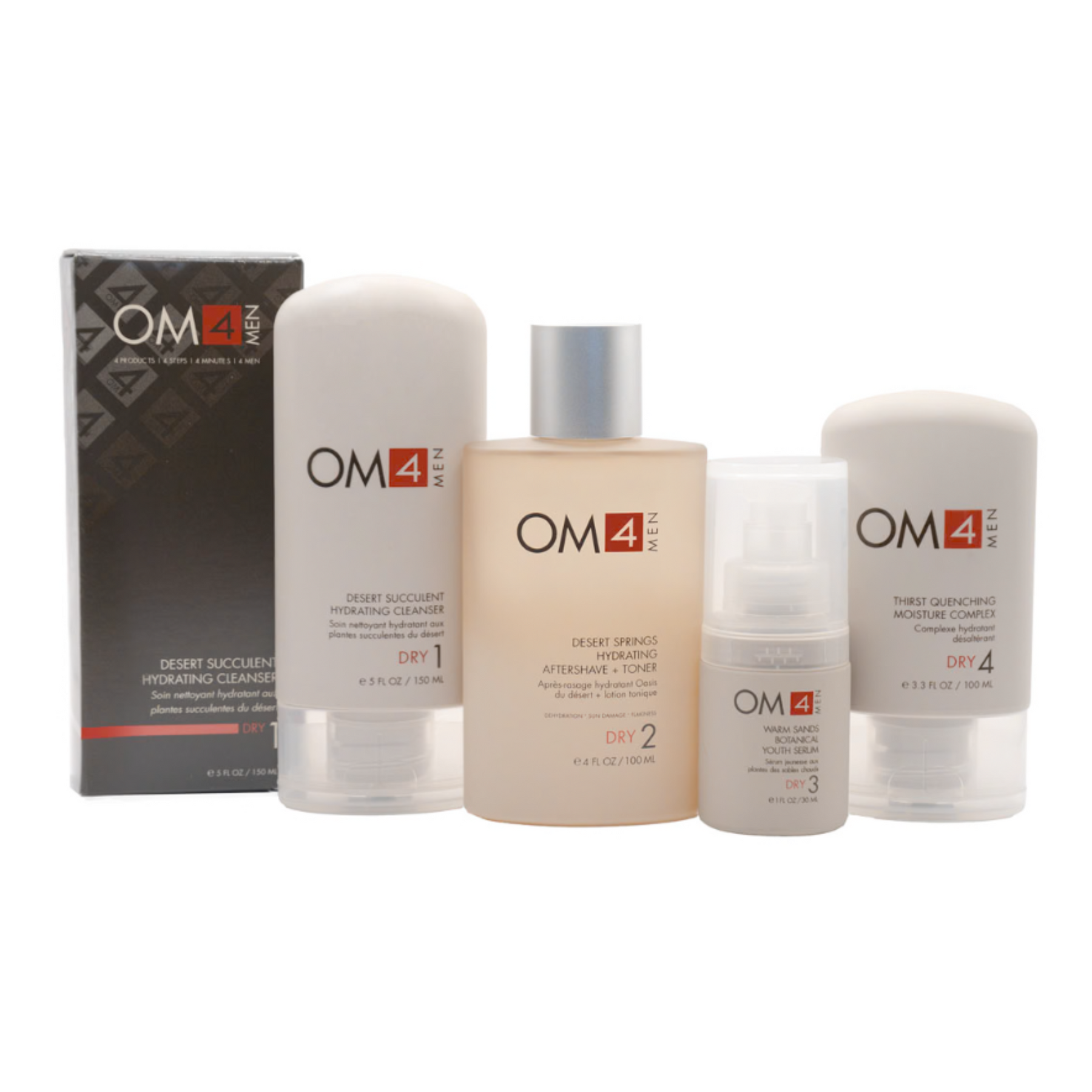 Dry 4-Step RegiMEN & Travel Bag | OM4Men