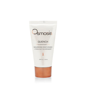 Tube of Quench Nourishing Moisturizer | Osmosis with white packaging and copper-colored cap, designed for skincare hydration and nourishment.