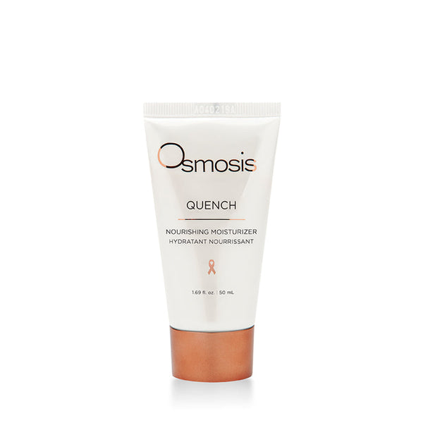 Tube of Quench Nourishing Moisturizer | Osmosis with white packaging and copper-colored cap, designed for skincare hydration and nourishment.