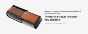 Modern therapeutic thermal bed with heating feature designed for full-body therapy on upper and lower body, CERAGEM V6 Therapeutic Thermal Home Massager | Ceragem.