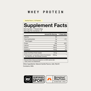 Whey Protein Isolate 10-Travel Packs