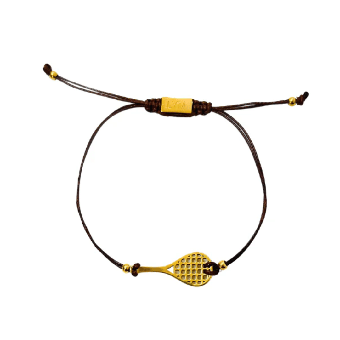 Savannah Cord Bracelet with Tennis Racket | Love You More