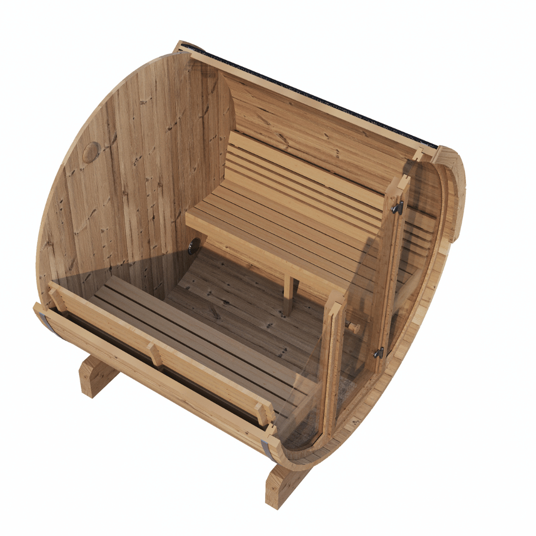 E7G Barrel Sauna - 4-6 Person | Western Sol