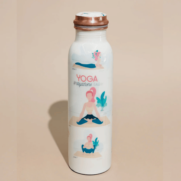 Yoga Girl Copper Bottle (34oz) | Lucky Owl