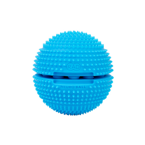 Neuro Ball | RAD textured blue massage ball designed for targeted muscle recovery and wellness, featuring firm spikes for deep tissue relief and enhanced circulation.