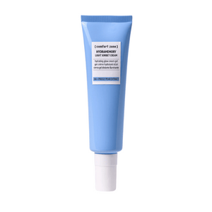 Hydramemory Light Sorbet Cream | [ comfort zone ] in a sleek blue tube, designed for hydrating skincare and enhancing skin moisture balance.
