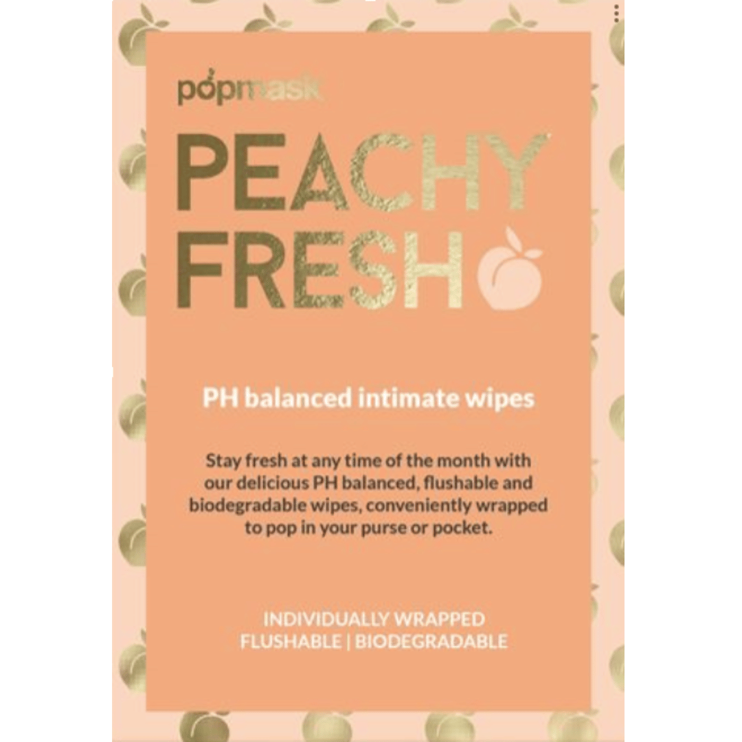 Peachy Wipes Intimacy Wipes 12pk | Popmask