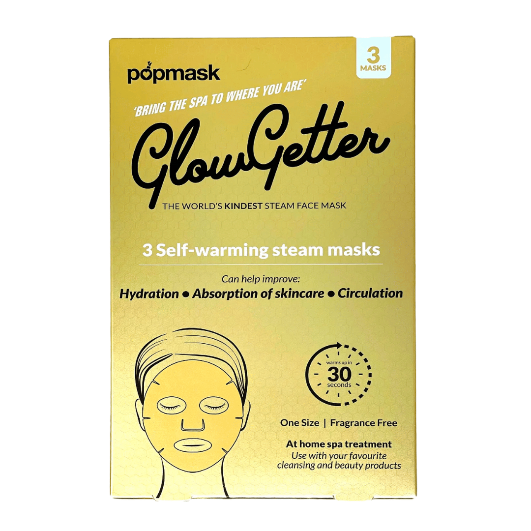 GlowGetter-  3 Steam Self-Warming Face Masks | Popmask