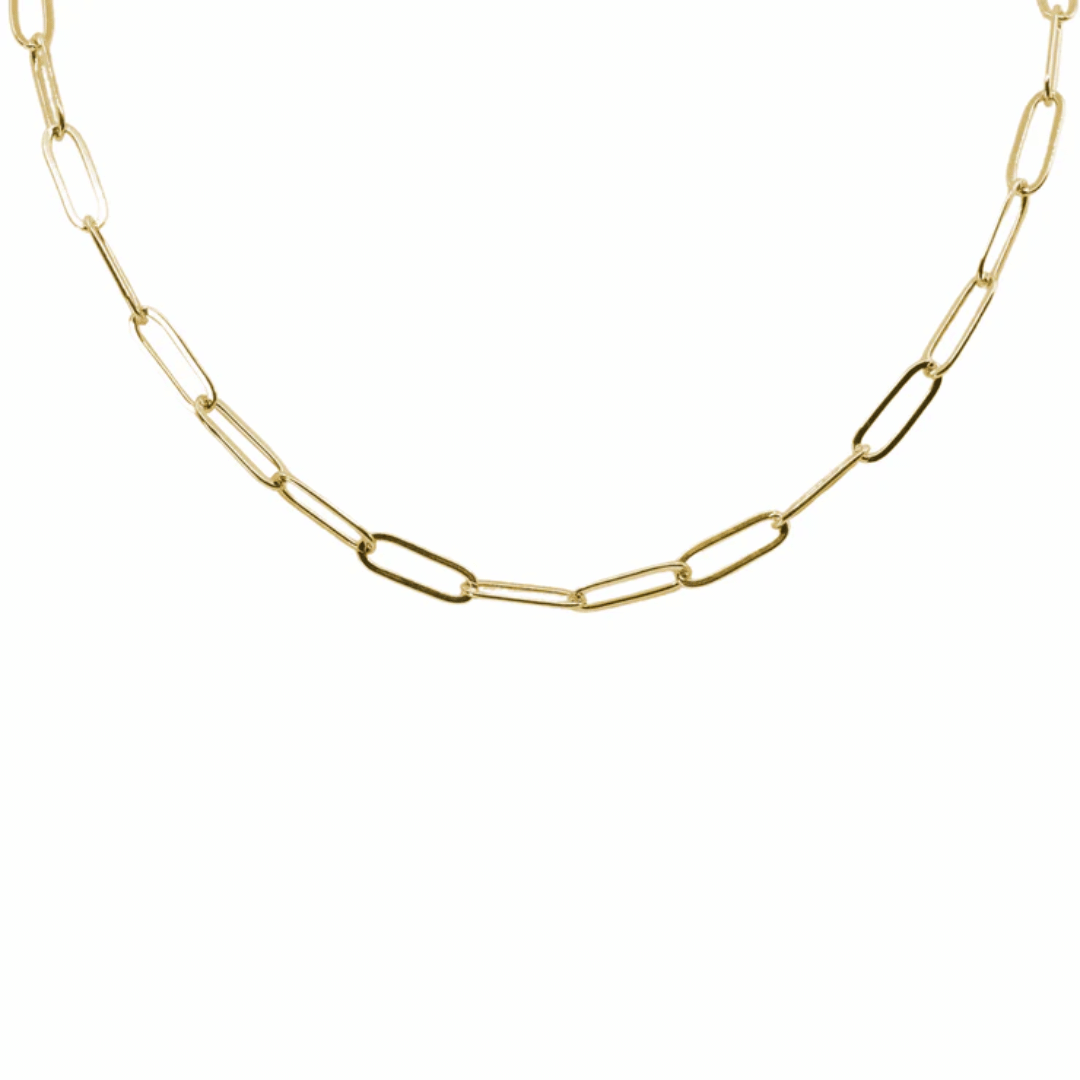 Paperclip Chain Necklace (Gold) × 3 | Love You More