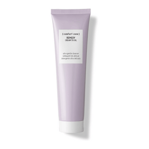 Tube of Remedy Cream to Oil | [ comfort zone ] ultra gentle cleanser in soft lavender packaging for skincare and body care routines