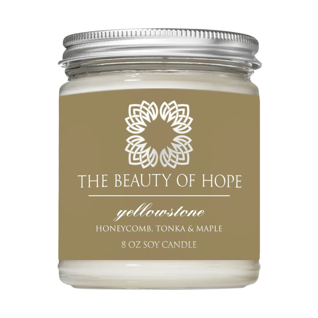 Yellowstone 8oz Candle | The Beauty of Hope