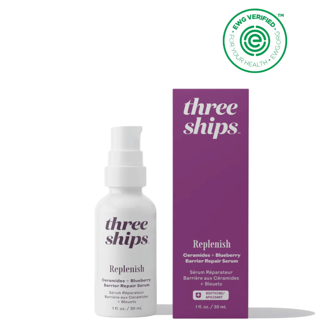 Replenish Ceramides + Blueberry Barrier Repair Serum | Three Ships