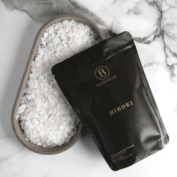 Hinoki Cypress Magnesium Bath Flakes | Bathorium