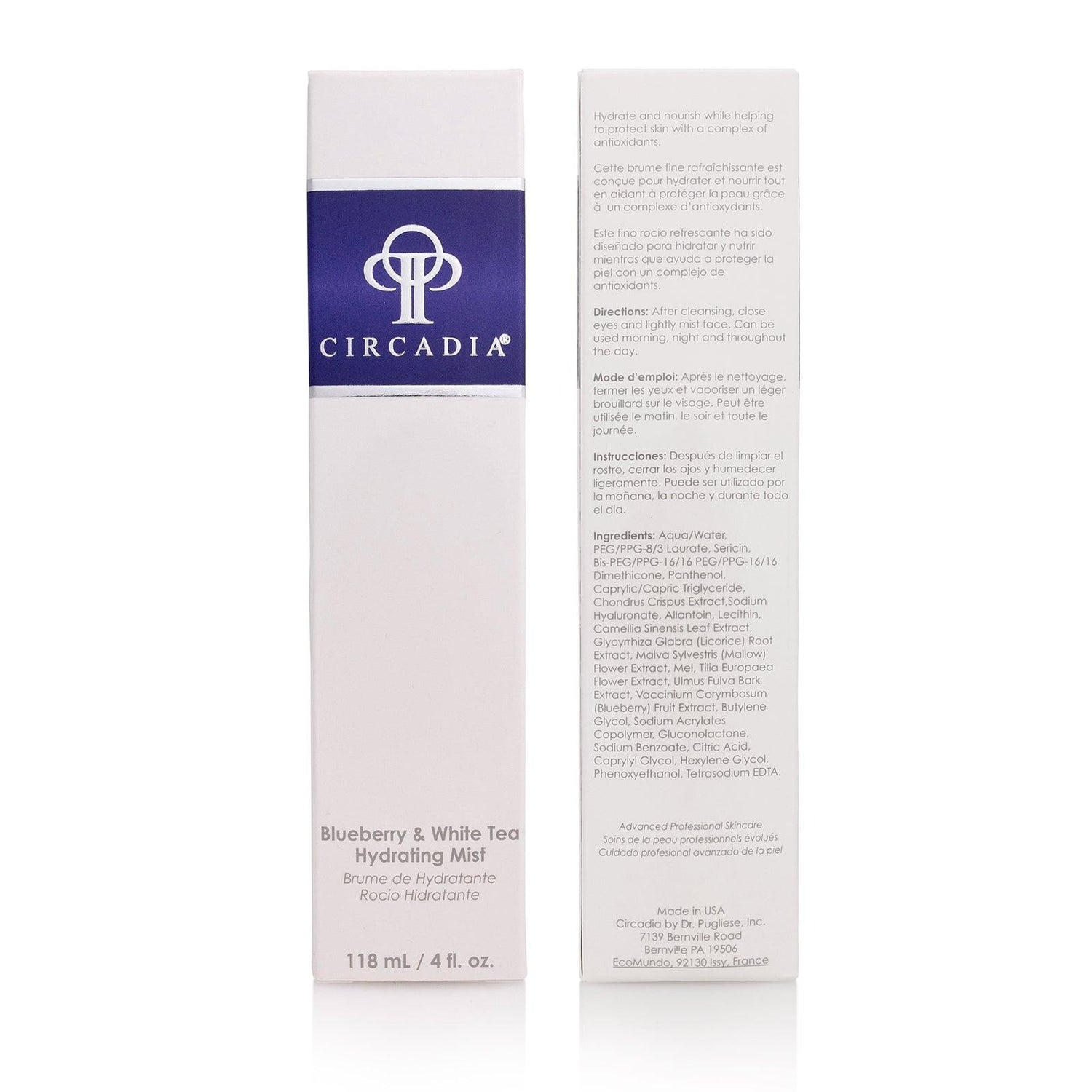 Blueberry & White Tea Hydrating Mist | Circadia