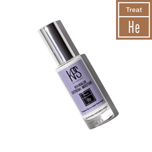 Hydralux Extreme Moisture | Kindness Powered Skincare serum bottle with silver cap and purple label, highlighting skincare treatment essential for hydration and wellness.