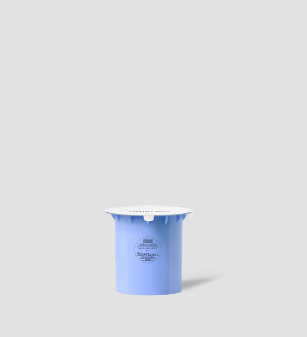Hydramemory Rich Sorbet Cream | [ comfort zone ] in a lavender-blue container with a white lid, designed for skincare and hydration.