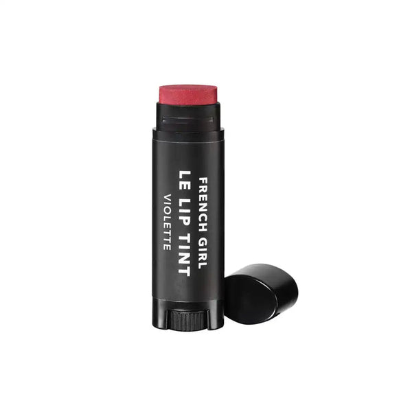 Le Lip Tint | French Girl in a sleek black tube with a soft rosy pink tint, designed for natural lip color enhancement and lightweight skincare benefits.