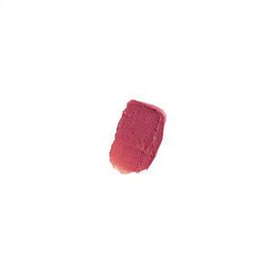 Smudge of deep violet-pink lip tint cosmetic product sample representing Le Lip Tint | French Girl with creamy texture on white background.