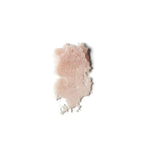 Swatch of a soft pink lip polish with a slightly glossy, creamy texture labeled Rose LIp Polish | French Girl for skincare and beauty use.