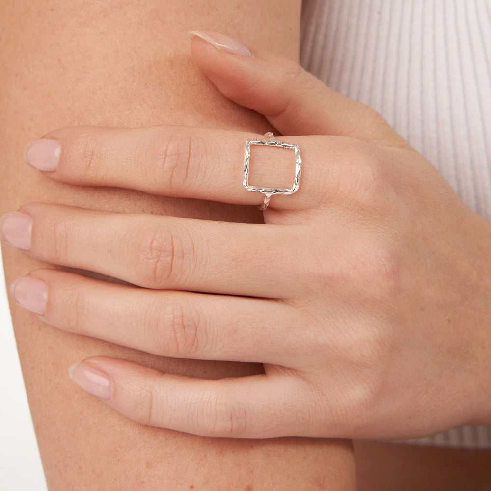 Geometry Square Ring | Little Sparkles